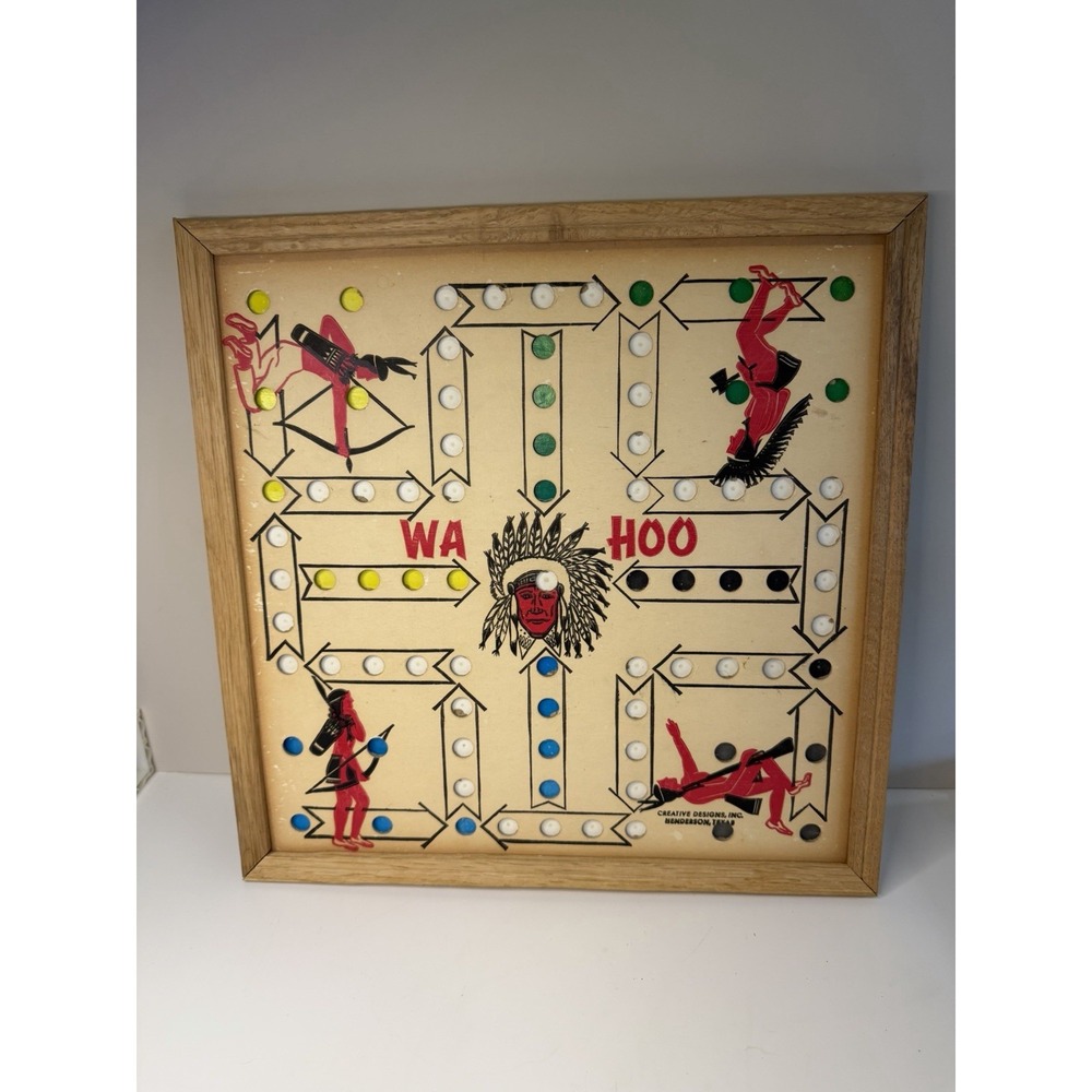 Wahoo Board Game Board By Creative Design Inc Henderson Texas vintage